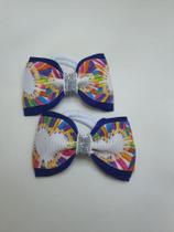 Par de Laços azul escuro na Xuxinha Par de Laços azul escuro na Xuxinha