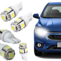 Par de Lâmpada de LED T10 24v Pingão 5Leds Luz Super Branca Para Caminhão Carreta Pingo
