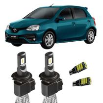 Par de Lampada H4 Alto e Baixo Etios Hatch/Sedan Todos + T10 Par de Lampada H4 Alto e Baixo Etios Hatch/Sedan Todos + T10