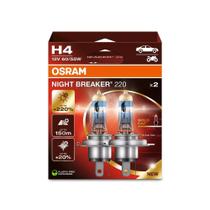 Par de Lâmpada Halógena Osram Night Breaker 220 H4