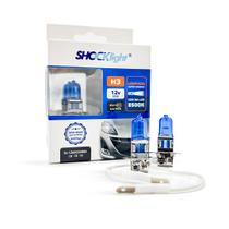Par De Lâmpada Halógena Super Branca 8500K H3 12v 55w Shocklight