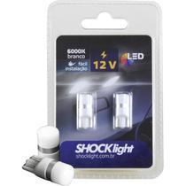 Par de Lâmpada Led T10/W5W Pingo 6000k Shocklight