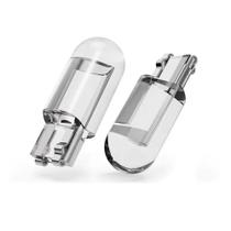 Par de Lâmpada Pingo T10 LED COB W5W VIDRO BRANCO FRIO 6000K