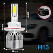 Par de Lâmpadas C6 Super Led 6000K H1 H3 H4 H7 H11 H13 H16 H27 HB3 HB4 12V a 24V