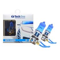 Par De Lampadas H3 Techone Super Branca Efeito Xenon 8500k Par De Lampadas H3 Techone Super Branca Efeito Xenon 8500k