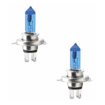 Par de lâmpadas halógena super brancas code/tech one 12v h4 60/55w