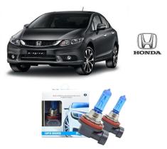 Par de Lampadas Halogenas Super Branca para Farol Baixo H11 para Honda New Civic 2015 a 2020 Par de Lampadas Halogenas Super Branca para Farol Baixo H11 para Honda New Civic 2015 a 2020