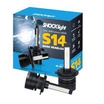 Par de Lâmpadas LED Headlight S14 Nano H7 6000K 12V 32W 3600LM Shocklight - SLL-140007