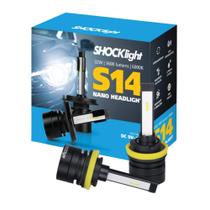 Par de Lâmpadas LED Headlight S14 Nano H8/H9/H11/H16-2 6000K 12V 32W 3600LM Shocklight - SLL-140011