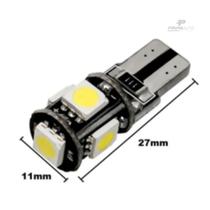 Par de Lâmpadas Led T10 Cambus 5 Leds 12v 6000k Par de Lâmpadas Led T10 Cambus 5 Leds 12v 6000k