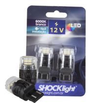 Par de Lâmpadas Led T20 - 16 Leds - 2835/4216 1-Polo 12v Branco SHOCKLIGHT - SLL-127440-BC Par de Lâmpadas Led T20 - 16 Leds - 2835/4216 1-Polo 12v Branco SHOCKLIGHT - SLL-127440-BC
