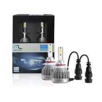 Par de Lâmpadas Super Led Automotiva H1 6200K 2000L Resistente a Água Soquetes Removíveis Alto Brilho AU832 Multilaser