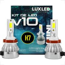 Par De Lâmpadas Super Led V10 H1 H3 H4 H7 H8/h11 H13 H16 H27 Branco Branco-frio