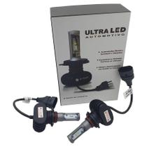 Par de Lâmpadas Ultra LED H-1 H-3 H-4 H-7 H-8 H-11 H-27 HB-3 HB-4 6000 Lumens