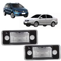 Par De Lanterna Luz De Placa Polo Sedan 2002 Até 2014 Spacefox 2006 Até 2014