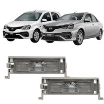 Par De Lanterna Luz De Placa Sem Soquete Etios Sedan Toyota Etios 2012 2013 2014 2015 Até 2019