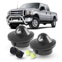 Par de Lanterna Luz Placa + Soquete e LED Ford Ranger 1994 a 2010 Courier 1997 a 2013 F250 F350 1998 a 2012