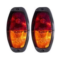 Par De Lanterna Traseira Canoinha Carretinha Reboque