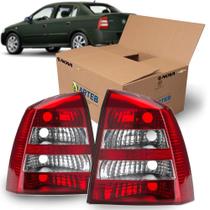 Par De Lanterna Traseira Vermelha Arteb Astra 2003 A 2010 Kit1554