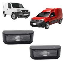 Par de Lanternas de Placa para Fiorino e Doblo 2013 a 2021 - Sem Soquete