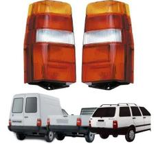 Par de lanternas traseira Fiorino Furgão/Elba /Fiorino pickup