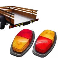 Par de lanternas traseiras para carretinha - Modelo "canoinha" Par de lanternas traseiras para carretinha - Modelo "canoinha"