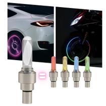 Par de LED para Pneu com 4 Cores em 1 Flash Automático ao Girar Luz moto bicicleta carro caminhão Veículos