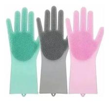 Par De Luva Esponja Lava Louça Mágica Escova De Limpeza