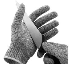 Par De Luvas Anti-corte Kit c2 uni Profissional Resistente Segurança