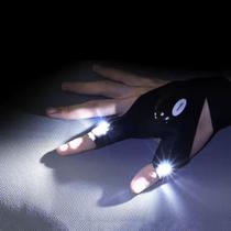 Par de Luvas com LED Recarregável Ajustável Iluminação Direcionada Par de Luvas com LED Recarregável Ajustável Iluminação Direcionada