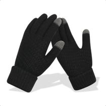 Par de Luvas De Lã Touch Screen Celular Tablet Masculina Feminina Quentinha Adulto