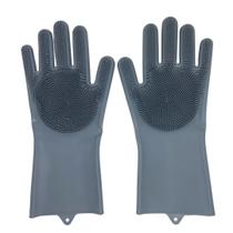 Par de Luvas de Silicone Alta Resistência e Fácil Limpeza