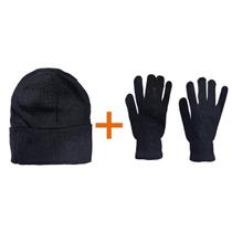 Par De Luvas E Touca Kit Inverno Para Frio Quentinho Denlex