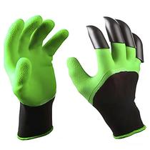 Par De Luvas Jardinagem Plantar Com Segurança Garras Cavar