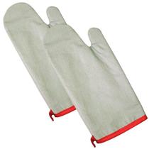 Par de Luvas Térmica Longo Metalizada Culinária Forno Quente Fogão Cozinha