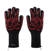 Par de Luvas Térmicas BBQ Antichamas Para Churrasqueiro