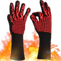Par de Luvas Térmicas Churrasco Cozinha Forno ou Defumação