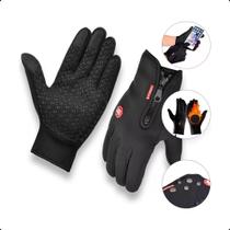 Par De Luvas Térmicas Impermeáveis P/ Motoqueiro C/ Touch