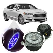 Par De Luz Cortesia Retrovisor Ford Fusion Projetor Led Chão 2013 a 2021 2.0 Titanium Ecoboost Awd Sel Gtdi Hybrid Sedan Automatico