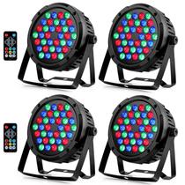 Par de Luzes OPPSK 36 LEDs RGB 36W - Pacote com 4 Unidades e Controle Remoto DMX Par de Luzes OPPSK 36 LEDs RGB 36W - Pacote com 4 Unidades e Controle Remoto DMX