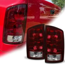 Par de luzes traseiras ECOTRIC para Dodge Ram 1500-3500 Red Smoked