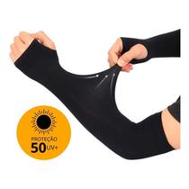 Par de Manguito Proteção Solar UV50+ Manga Térmica Esportiva Mangote