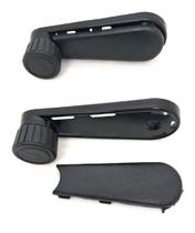 Par de Manivela Vidro Metal Caminhões Worker / Delivery /Titan até 1994 Preta