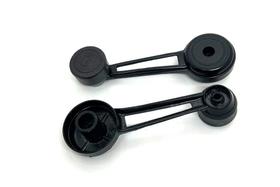 Par de manivelas Reguladora vidro Metal Ford F4.000 Preta
