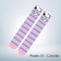 Par de Meia 3/4 3D Infantil Snoopy (Peanuts) Produto Licenciado Par de Meia 3/4 3D Infantil Snoopy (Peanuts) Produto Licenciado