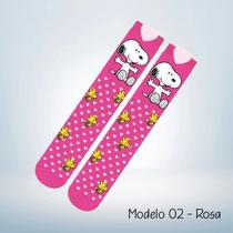 Par de Meia 3/4 3D Infantil Snoopy (Peanuts) Produto Licenciado