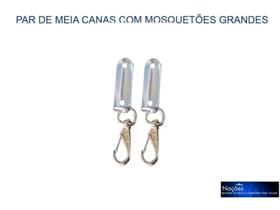 Par de meia Canas com Mosquetões Par de meia Canas com Mosquetões