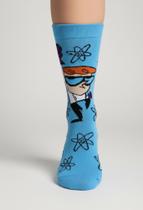 Par de meias Dexters Laboratory - Tam. 6-12 US (37-44 BR) - HYP Par de meias Dexters Laboratory - Tam. 6-12 US (37-44 BR) - HYP