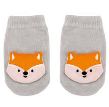 Par de Meias Infantil Baby Antiderrapante com Aplique de Raposa 6 - 12 meses - Buba Par de Meias Infantil Baby Antiderrapante com Aplique de Raposa 6 - 12 meses - Buba