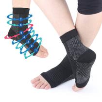 Par de meias ortopédicas de alta compressão tornozelo para alivio de Dores e Inchaço